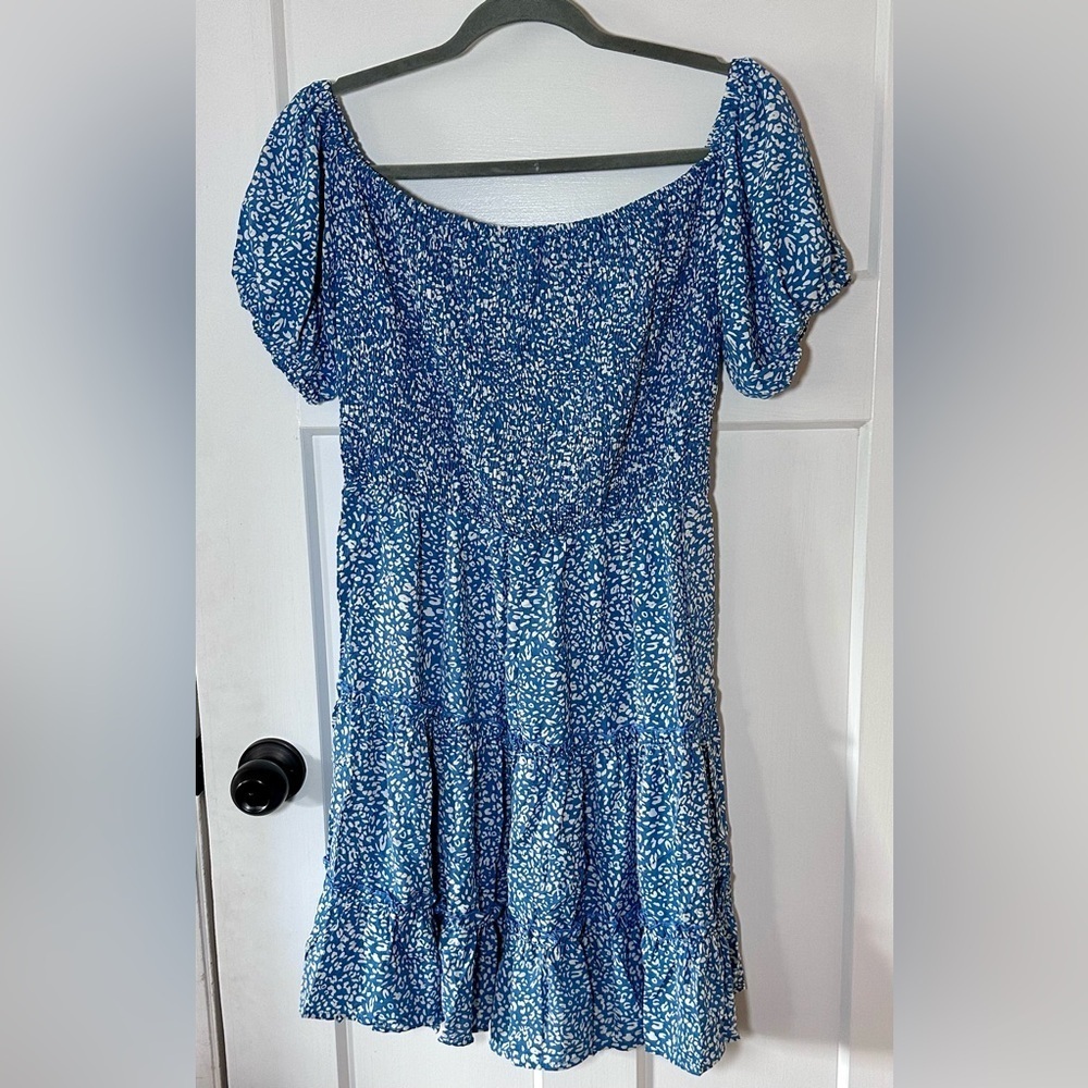NWOT Miss Sparkling Tiered Ruffle Print Summer Dress  Small - Picture 4 of 11
